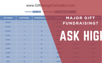 Ask High: A proven major gift fundraising tip to reach your goal faster